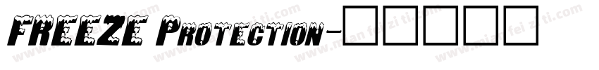 FREEZE Protection字体转换